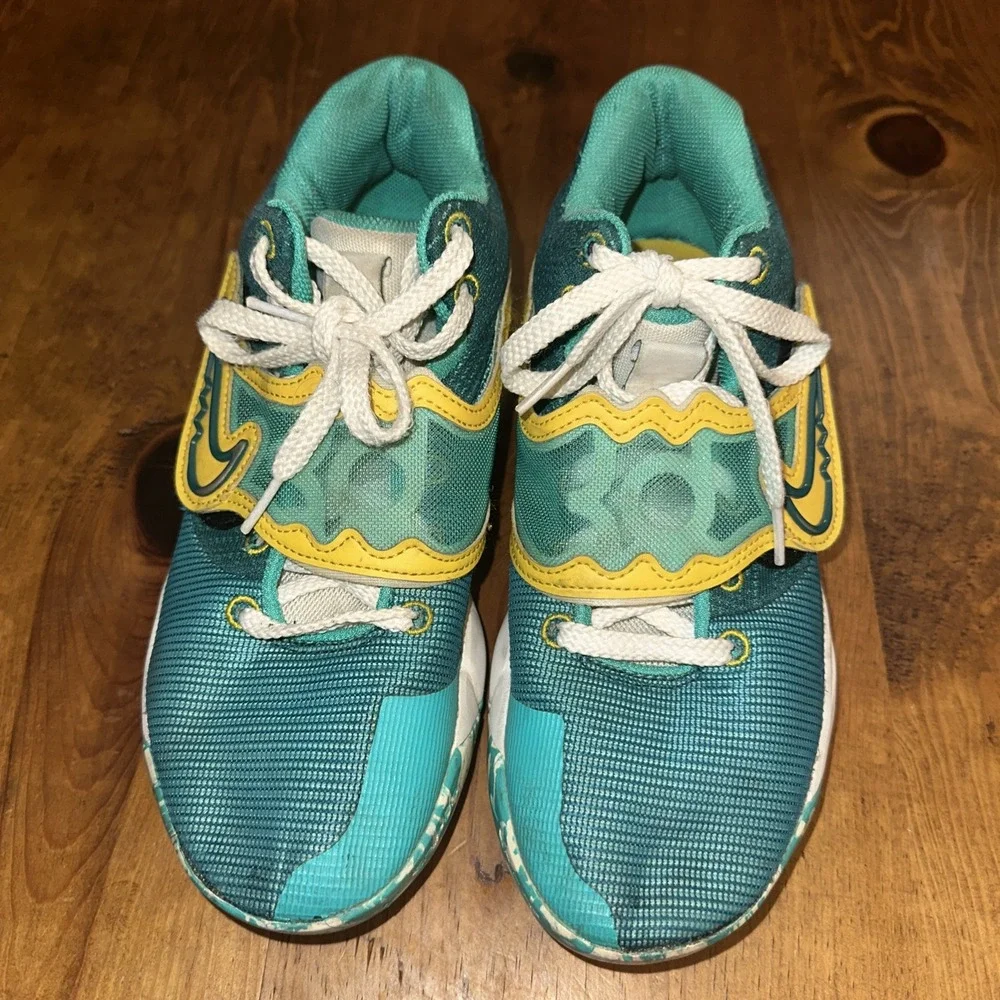 Nike KD Trey 5 X Basketball Shoes Jade/Geode Teal/Sail/Sulfur DD9538-300 Sz 8 M